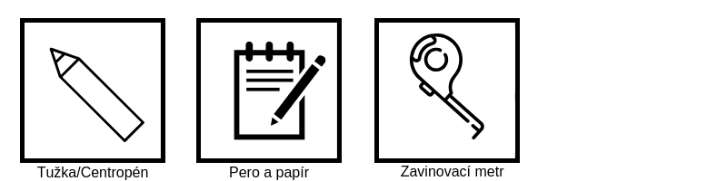 Pomůcky pro zaměření a montáž žaluzií Ksystem