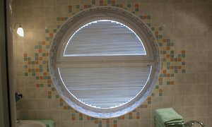 Žaluzie K-design na obloukové okna