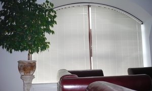 Žaluzie K-design na obloukové okna